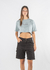 Summer Club Crop Celeste Mujer - comprar online