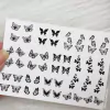 Mini cartelão Película de unha borboletas MN - 428