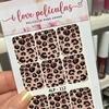 Película de unha animal Print estampa zebra alp -112