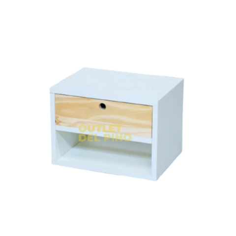 Mesa de luz flotante melamina