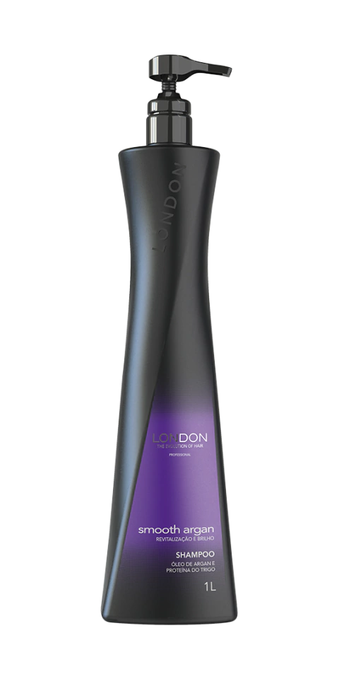 SHAMPOO HIDRATANTE SMOOTH ARGAN LONDON COSMÉTICOS 1L - comprar online
