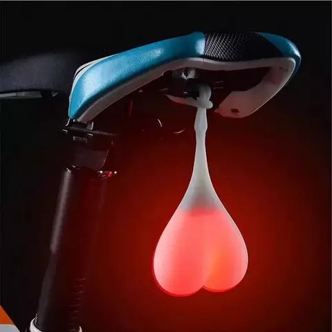 Luz Traseira De Bicicleta Coração Bola Ovo