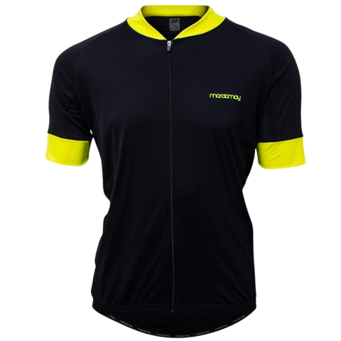 Camisa de Ciclismo Marcio May Sport Preto Amarelo