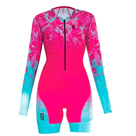 Macaquinho Ciclismo Feminino Ultracore Peacock Pink