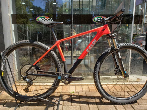Bicicleta Caloi Elite Carbon Sport Vermelho Tam.17