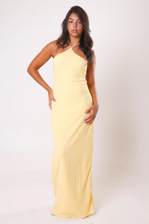 Vestido Muse Longo Amarelo - comprar online