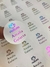 Etiquetas Blanco Mate + Stamping ARCOIRIS en internet