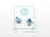 Aretes de mariposa aqua (broqueles)