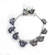 Collar Mariposas blanco y negro
