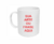 Caneca de Polímero (Plástica) Branca Personalizada.