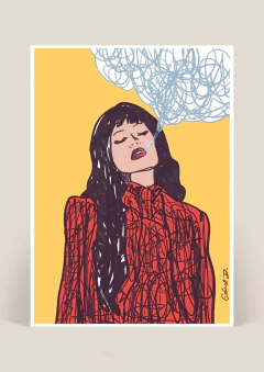 PRINT JOGANDO OS PENSAMENTOS PARA O CÉU