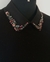 Colarinho preto com pedras coloridas - comprar online