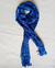 Lenço cachecol estampa azul