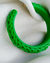 Argola Trança - verde - comprar online