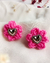 Brinco Flor Crochet