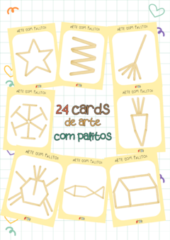 Arte com palitos - 24 cards