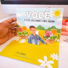 Cartão 3D - Mamãe você é a flor do meu jardim na internet