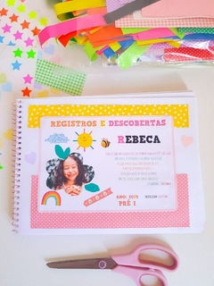 Capas de caderno editáveis - Infância Feliz