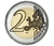 Portugal, 2 Euros, 2024, FC, Comem. Seleção de Portugal nos Jogos Olímpicos de 2024, bimetálica, 25,75mm - comprar online