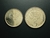 Macedônia do Norte, moedas de 1 e 5 Denars, 1995, Sob/FC, latão, Comemorativas FAO Alimentos para o Mundo