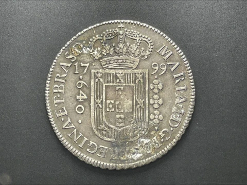 P369 - Moeda de 640 Réis, 1799 B, prata 917, 17,78g, 37mm
