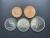 Emirados Árabes Unidos, set com 5 moedas, 5, 10, 25, 50 Fils, e 1 Dirham, 1995-1996