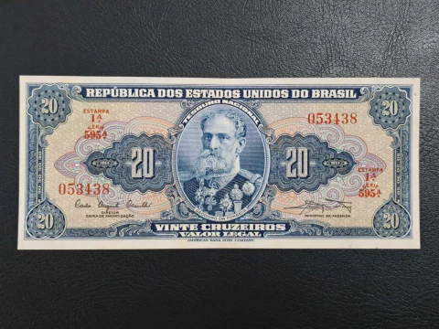 C022 - Cédula de 20 cruzeiros, de 1961, Sob/FE - comprar online