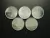 V342 a 347 - Moedas de 1 cruzeiro de 1979, 1980, 1981, 1982 e 1984, Sob, aço inox