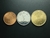 Afeganistão, set com 3 moedas de 1, 2 e 5 afghanis, FC, 2004-2005