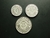 Antilhas Holandesas, set com 3 moedas de 1, 5 e 25 cents, 2016, FC