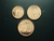 Chipre, set com 3 moedas de 1, 2 e 5 centavos de Euro, entre 2008-2022, excelente estado de conservação - comprar online