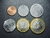 Mauritânia, set com 6 moedas, de 1/5 ouguiya a 20 ouguiya, 2017-2018, FC