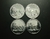 República Democrática do Congo, set com 4 moedas de 1 Franco, 2004, FC, Comemorativas 25 anos pontificado do Papa João Paulo II, níquel, 24,8mm - comprar online