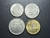 Rússia, set com 4 moedas, de 1 a 10 Rublos, 2016, em excelente estado de conservação