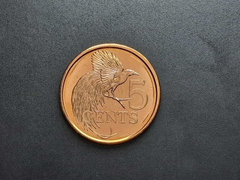 Trinidad e Tobago 5 centimos, 2017, FC direto do tubo, 21,2mm
