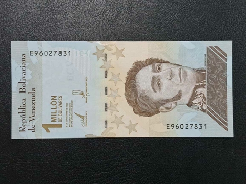 Venezuela, cédula de 1 milhão de bolivares, 2020, FE