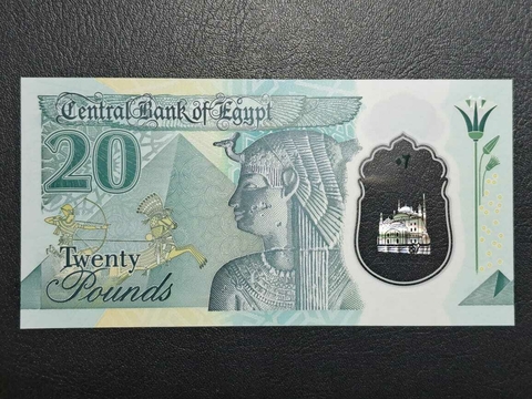 Egito, cédula 20 Pounds, polímero, 2023, FE - comprar online