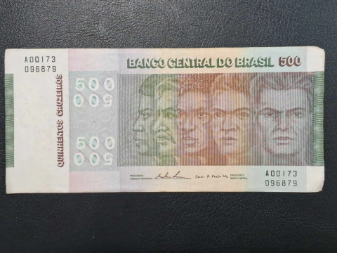 C149 - Cédula de 500 cruzeiros, de 1974, MBC, raças - comprar online