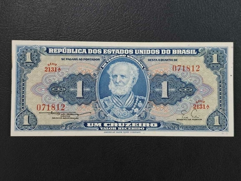 C011 - Cédula de 1 cruzeiro, de 1955, Sob/FE - comprar online