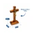 Crucifixo Madeira São Bento 12cm para Mesa ou Parede Ouro Velho - loja online