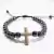 Pulseira Hematita 6mm Prata Velha Cruz - comprar online