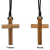 Colar Cordão Crucifixo Madeira Coroinha sem Cristo - Loja Mãe Aparecida - Fortalecendo a Fé através de produtos que evangelizam! 