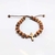 Imagem do Pulseira Madeira Imbuia 8mm Cruz Ouro Velho
