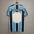 Camisa Retrô Grêmio Home 2000 - Torcedor Kappa Masculina - Branco + Azul