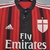Camisa Retrô Milan Home 2014/15 - Torcedor Adidas Masculina - Vermelha + Preta - loja online