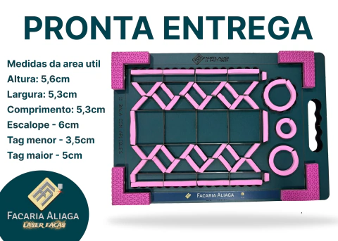 11. Faca Caixa Bala com tag e escalope - PRONTA ENTREGA