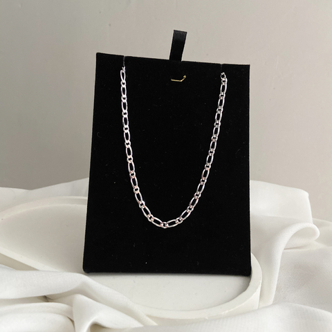 CORRENTE CHOCKER 1X1 DIAMANTADA PRATA