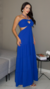 Vestido Longo Flecheiras Azul Royal - Casa Ilios