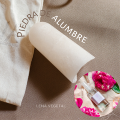 Piedra de Alumbre + Agua de Rosas Orgánica