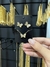 Conjunto Borboleta -Banhado a Ouro